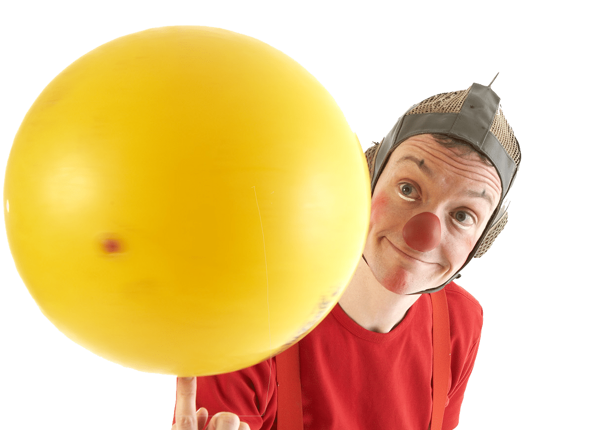 Klovnen Tapé med gul bold
